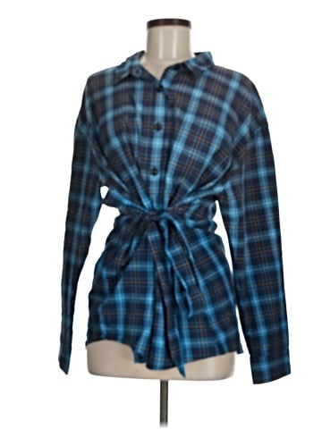 Pam & Gela Long Sleeve Button-Down Shirt (view 1)