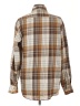 Assorted Brands Plaid Brown Long Sleeve Blouse Size Lg - XL - photo 2