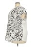 Papermoon 100% Polyester Polka Dots White Short Sleeve Blouse Size 3X - photo 5