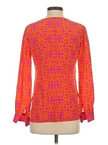 Trina Turk Long Sleeve Silk Top (view 2)