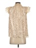 Rebecca Taylor 100% Polyester Gold Sleeveless Blouse Size XS - photo 2