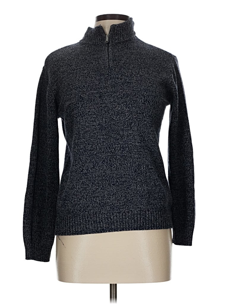 Pre-owned Rumi + Ryder Turtleneck Sweater In Blue