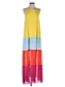 Sugar Lips 100% Polyester Color Block Yellow Casual Dress Size S - photo 1