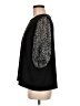 T Tahari 100% Polyester Floral Solid Black Short Sleeve Blouse Size M - photo 5
