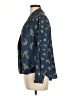 eShakti 100% Polyester Floral Graphic Blue Long Sleeve Blouse Size 12 - photo 5