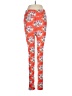 Tickled Pink Print Orange Leggings One size - photo 1