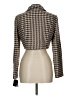 Maison Tara 100% Polyester Houndstooth Brown Blazer Size 10 - photo 2