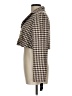 Maison Tara 100% Polyester Houndstooth Brown Blazer Size 10 - photo 5