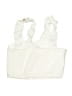 Unbranded 100% Polyester Ivory Sleeveless Top Size 11 - photo 2