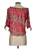 No Boundaries 100% Rayon Pink 3/4 Sleeve Blouse Size L - photo 2