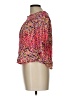 No Boundaries 100% Rayon Pink 3/4 Sleeve Blouse Size L - photo 5