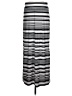 Maurices Stripes Silver Casual Skirt Size M - photo 2