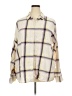 Old Navy 100% Cotton Plaid Ivory Long Sleeve Button-Down Shirt Size XXL - photo 1