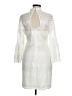 Unbranded 100% Polyester Ivory Cocktail Dress Size 8 - photo 2