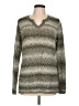 Croft & Barrow Chevron-herringbone Silver Pullover Sweater Size L - photo 1