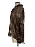 tp 100% Polyester Paisley Black Long Sleeve Blouse Size L - photo 5