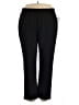 Catherines Solid Black Casual Pants Size 2X - photo 1
