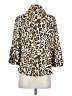 Agora 100% Polyester Animal Print Brown 3/4 Sleeve Blouse Size S - photo 2