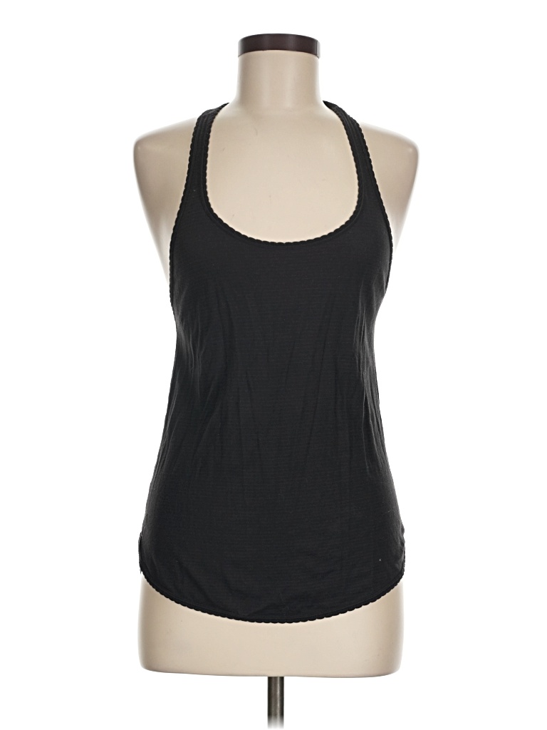 Pre-owned Lululemon Athletica Tank Top Black Halter Neckline Tops