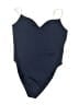 Zara Solid Blue One Piece Swimsuit Size M - photo 1