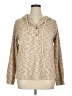 Unbranded 100% Polyester Tweed Tan Pullover Sweater Size XL - photo 1