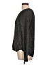 CALVIN KLEIN JEANS Metallic Silver Black Pullover Sweater Size L - photo 5