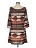 R.Rouge Print Brown Casual Dress Size S - photo 2