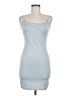 Shein Solid Silver Cocktail Dress Size M - photo 1