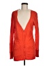 J.Crew 100% Linen Solid Orange Cardigan Size M - photo 1