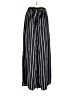 Papermoon 100% Polyester Stripes Black Casual Pants Size S - photo 1