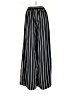 Papermoon 100% Polyester Stripes Black Casual Pants Size S - photo 2