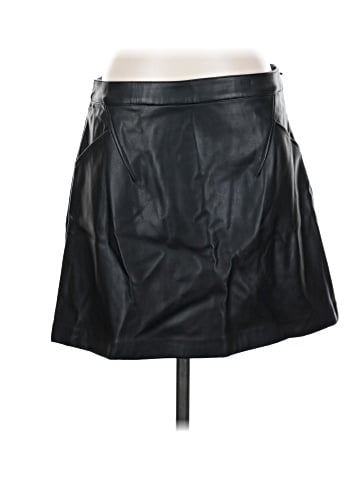 Donna Karan New York Faux Leather Skirt (view 1)