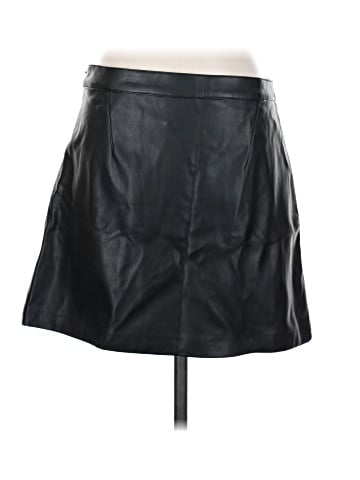 Donna Karan New York Faux Leather Skirt (view 2)