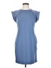 Assorted Brands Solid Blue Casual Dress Size S - photo 1