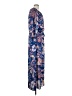 Bisou Bisou 100% Polyester Paisley Blue Casual Dress Size 2 - photo 4