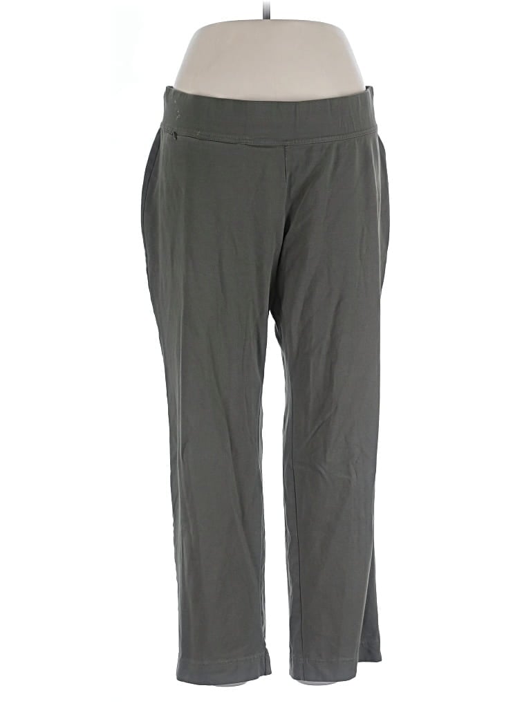 Pre-owned Lands' End Active Pants In Gray
