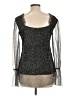 Libby Edelman Black Long Sleeve Blouse Size S - photo 2