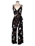 Kaileigh Floral Black Jumpsuit Size S - photo 1