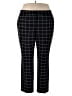 Vince Camuto Plaid Black Casual Pants Size 18W - photo 1