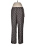 Ann Taylor Factory Print Black Casual Pants Size 10 - photo 1