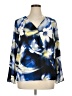 Thalia Sodi 100% Polyester Blue 3/4 Sleeve T-Shirt Size XL - photo 1