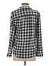 Madewell Checkered-gingham Black Long Sleeve Blouse Size XS - photo 2