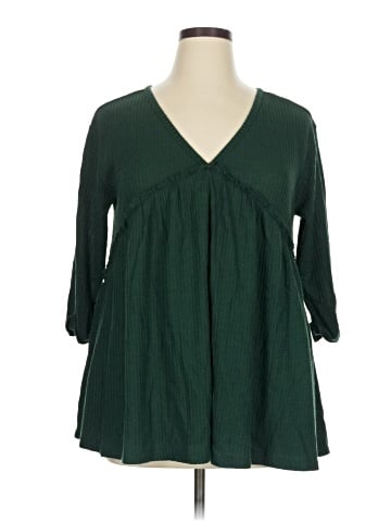 Indigo Thread Co. 3/4 Sleeve Blouse (view 1)