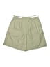 Shein 100% Polyester Solid Green Khaki Shorts Size 6 - photo 1