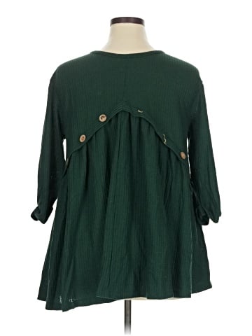 Indigo Thread Co. 3/4 Sleeve Blouse (view 2)