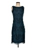 Chetta B Paisley Teal Cocktail Dress Size 2 - photo 1