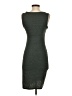 Leith Solid Green Casual Dress Size S - photo 2