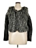 XOXO 100% Polyester Gray Faux Fur Jacket Size XL - photo 1