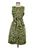 Lesley Evers Paisley Green Cocktail Dress Size XS - photo 1