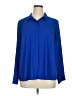 Torrid Blue Long Sleeve Blouse Size 1X Plus (1) - photo 1